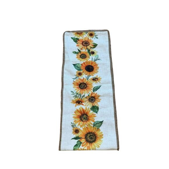 Sunflower Table Runner Thanksgiving Fall Autumn Decor Kitchen Home - Picture 2 of 7
